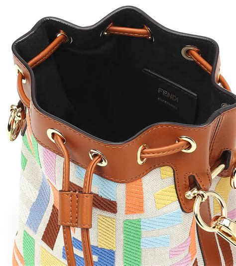 fendi multicolor bucket bag